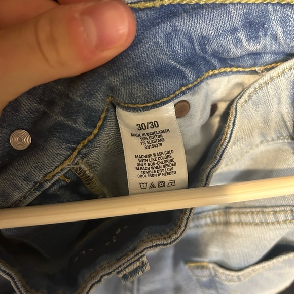 Mens Aeropostale Slim Straight Distressed Jeans 30/30 - Picture 5 of 5